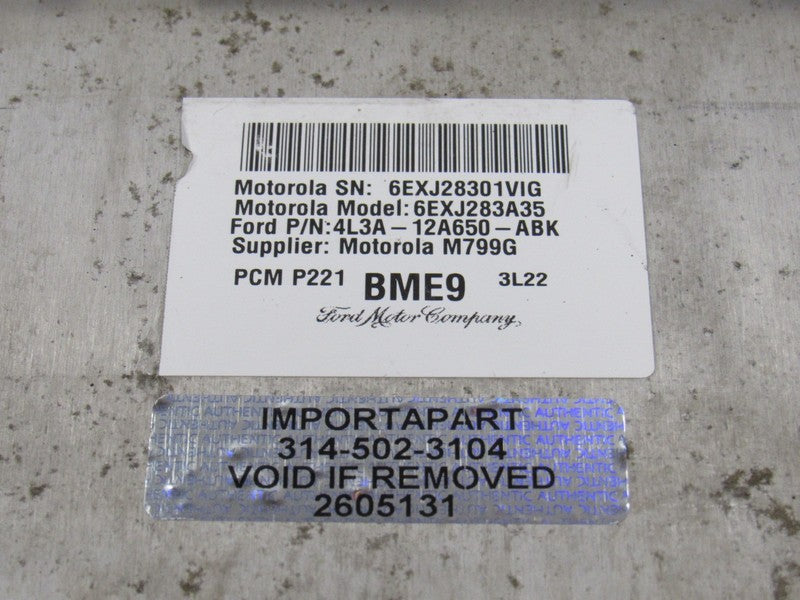 04 Ford F150 5.4L 4x4 ECU ECM PCM Engine Computer BME9 4L3A-12A650-ABK