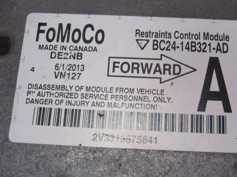 11-14 Ford E150 E250 E350 Van SRS Restraints Control Module BC24-14B32