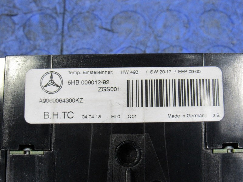 10-18 Mercedes Sprinter AC HVAC Climate Heater Temperature Control Pan