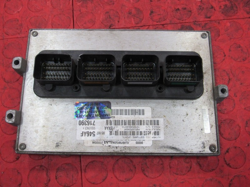 09 Dodge Ram 1500 Truck 3.7L AT ECU PCM Engine Computer 05187546AF 546