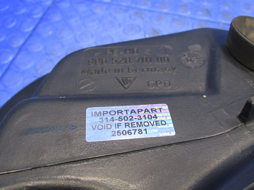 00-04 Porsche 911 996 Windshield Washer Wiper Fluid Reservoir Tank 678