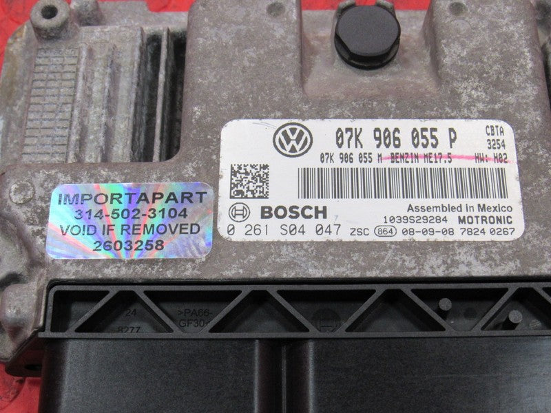 09 VW Jetta Rabbit 2.5L CBTA AT ECU ECM PCM Engine Computer 07K 906 05
