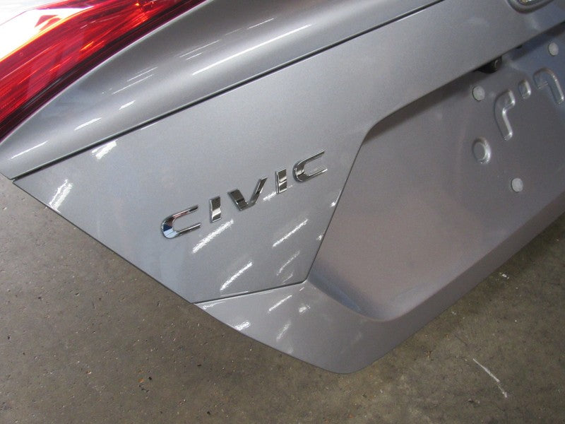16-21 Honda Civic Sedan Rear Trunk Deck Lid w/ Lip Spoiler Camera Silv