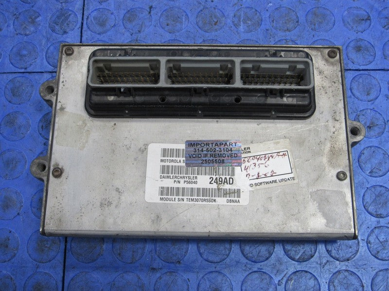PROGRAMMED PLUG & PLAY 01 Dodge Durango 4.7L ECM 56040249AD 249 PROG 5