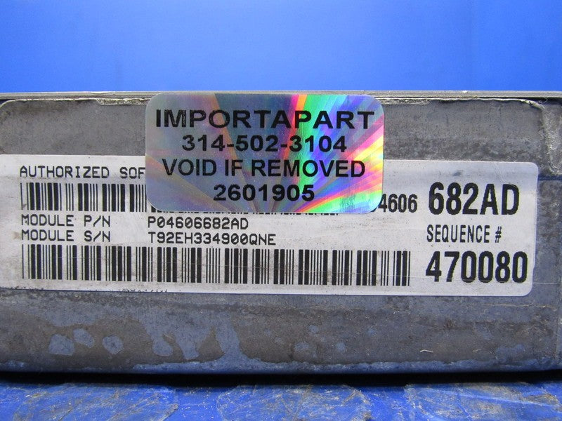PLUG & PLAY 00 Intrepid Concorde 2.7L Engine Computer ECU 04606682 PRO