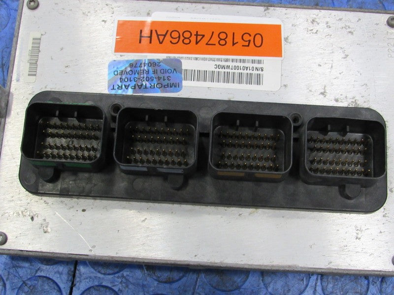 PROGRAMMED PLUG & PLAY 08 Jeep Wrangler JKU 3.8L AT ECM 05187486AH 486