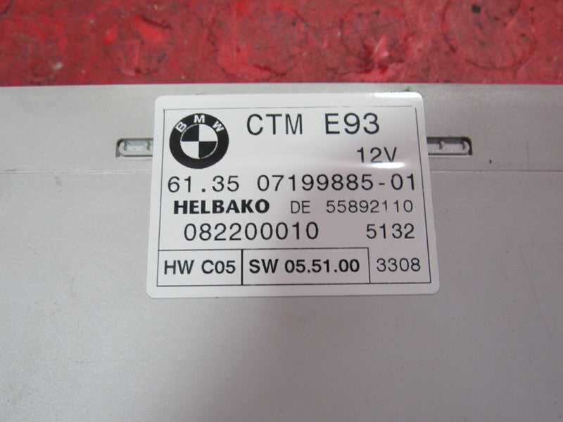 07-13 BMW 3 Series E93 Convertible Folding Top Roof Control Module 071