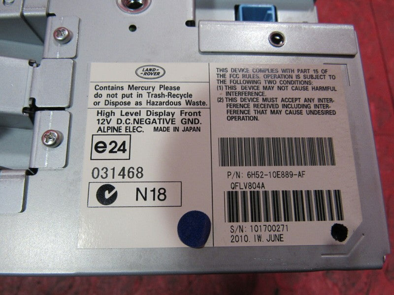 08-12 Land Rover LR2 Navigation Info Radio Display Screen 6H52-10E889-
