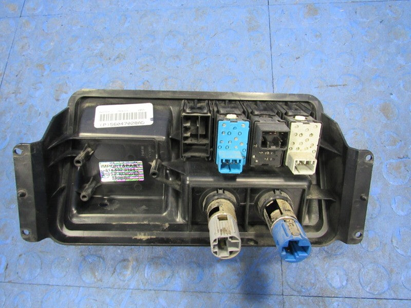 03-06 Jeep Wrangler TJ Dash Defrost Switch Trim Power Outlet Bezel Bla