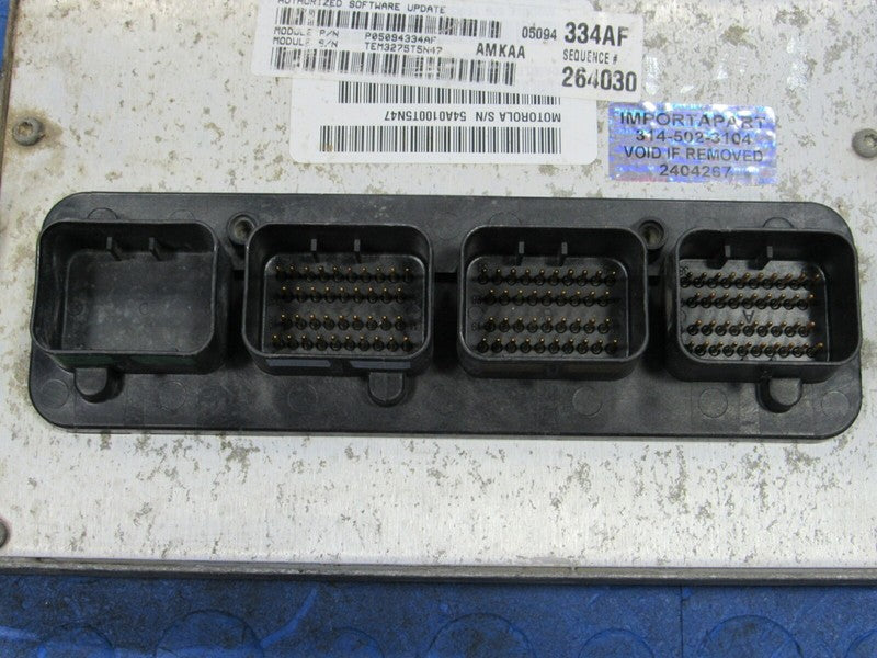06 Dodge Ram Truck 3.7L V6 MT ECU ECM PCM Engine Computer 05094334AF 3