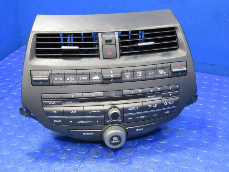 11-12 Honda Accord Sedan Audio Unit Radio Receiver Stereo XM 6 Disc AU