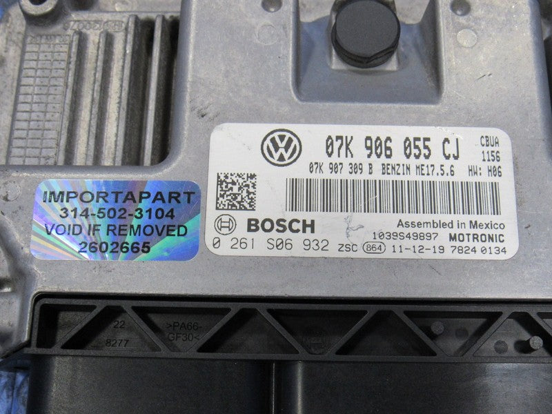 12 VW Jetta Sedan 2.5L CBUA AT ECU ECM PCM Engine Computer 07K 906 055