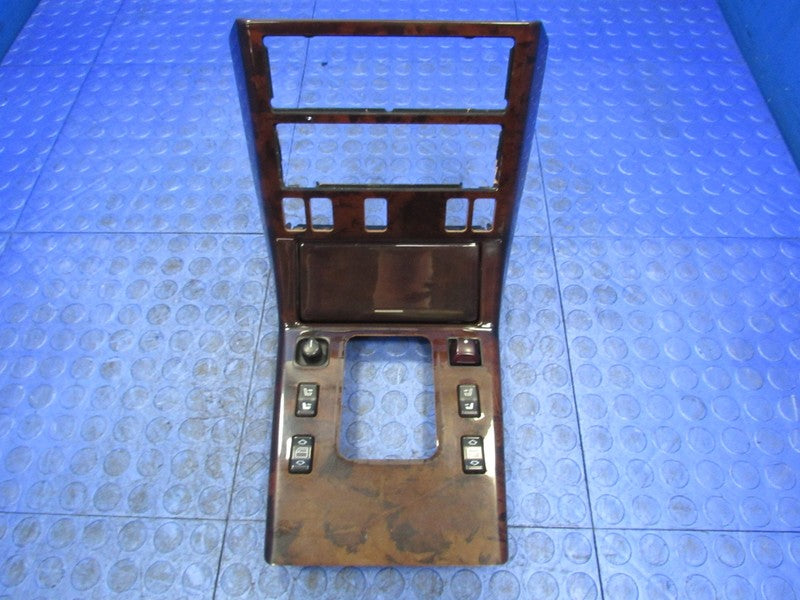 90-95 Mercedes R129 SL500 300SL Front Center Console Shift Bezel Walnu