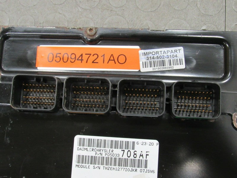 PROGRAMMED PLUG & PLAY 07-08 Sebring Avenger ECM Computer 05094721AO 7