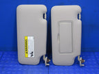 15-20 Honda Fit Right Left Sun Visor Shade Gray Pair Set w/ Mirrors OE