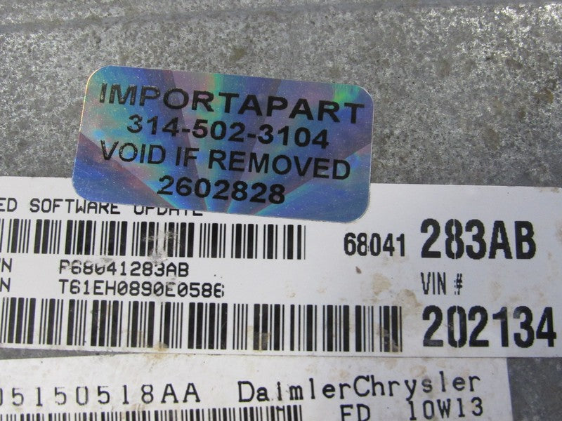 PROGRAMMED PLUG & PLAY 10 Dodge Journey 2.4L AT ECU PCM 68041283AB 283