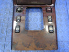 90-95 Mercedes R129 SL500 300SL Front Center Console Shift Bezel Walnu