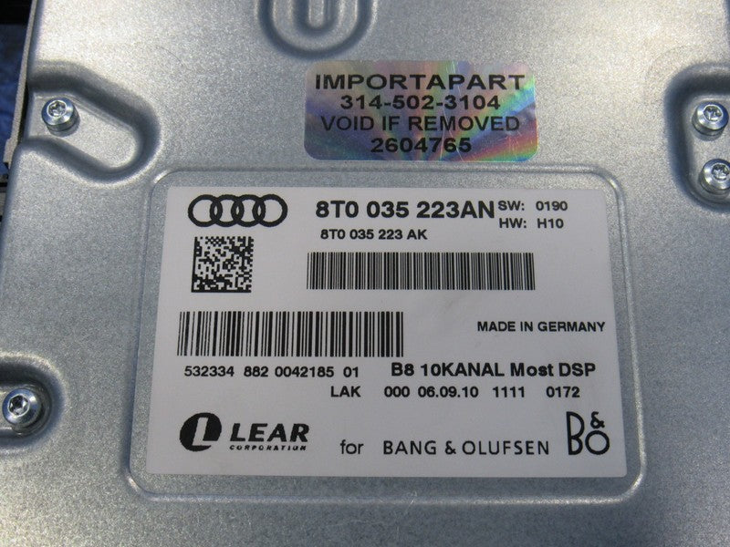 10-12 Audi A4 A5 Q5 S4 S5 B8 B&O Audio Radio Amplifier Amp 8T0 035 223