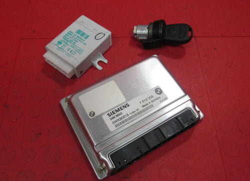 02 BMW Z3 3.0L M54 AT DME ECU ECM PCM EWS Engine Computer Key Set 7519