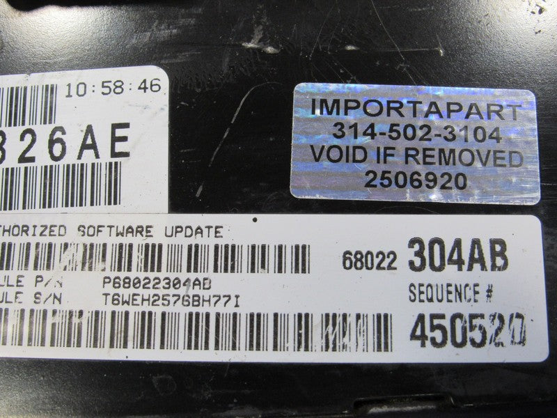 PROGRAMMED PLUG & PLAY 07 Chrysler Pacifica 4.0 AWD ECM 68022304AB 304