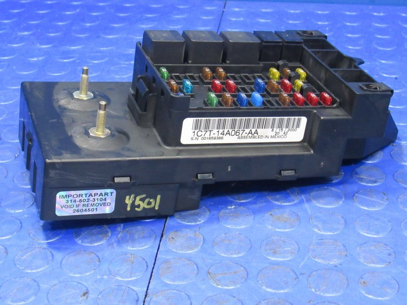 01 Ford Excursion Under-Dash Cabin Fuse Relay Box Block Panel 1C7T-14A