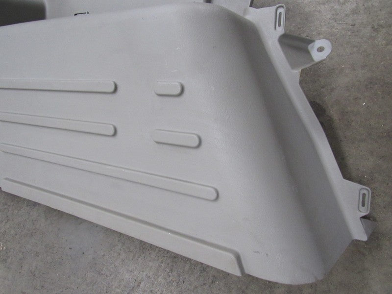 03-04 Hummer H2 Interior Rear Left Cargo Trim Panel Cubby Wheat Tan 02