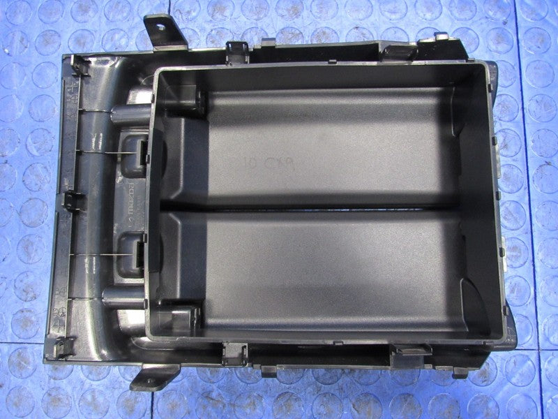 10-15 Mazda CX-9 Center Storage Console Lid Trim Armrest Leather Black