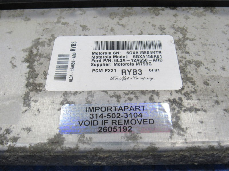 06 Ford F150 5.4L FFV 4x4 ECU ECM PCM Engine Computer RYB3 6L3A-12A650