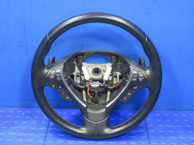 09-14 Acura TL 3.5L Black Leather Steering Wheel OEM Cruise Phone Swit