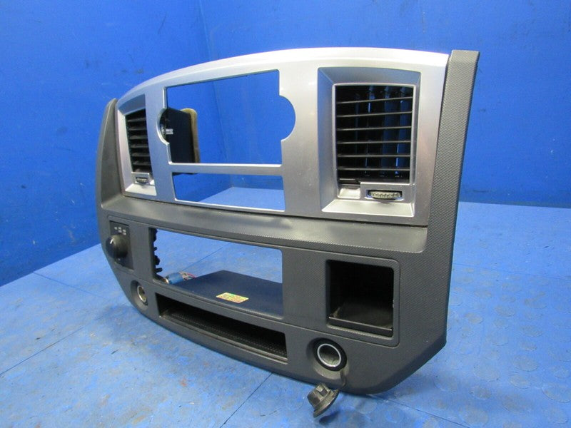 06-08 Dodge Ram Truck Heater Instrument Radio Bezel Dash Trim Vent Gre