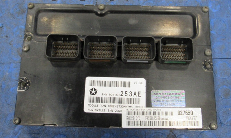 PROGRAMMED PLUG & PLAY 10 Caravan T & C 4.0 ECU ECM PCM 68050411AE 411