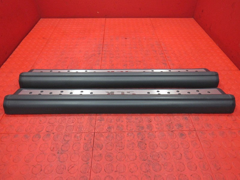 98-04 Mercedes SLK R170 Door Sill Kick Scuff Step Panel Plate Rail Set