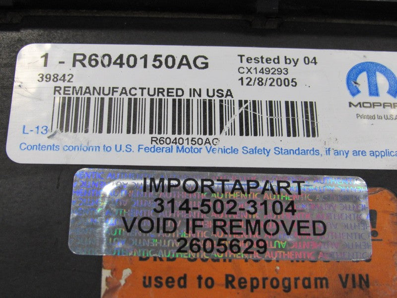 PLUG & PLAY 99 Dodge Ram 5.9L AT ECU Engine Computer 56040150 PROG 562