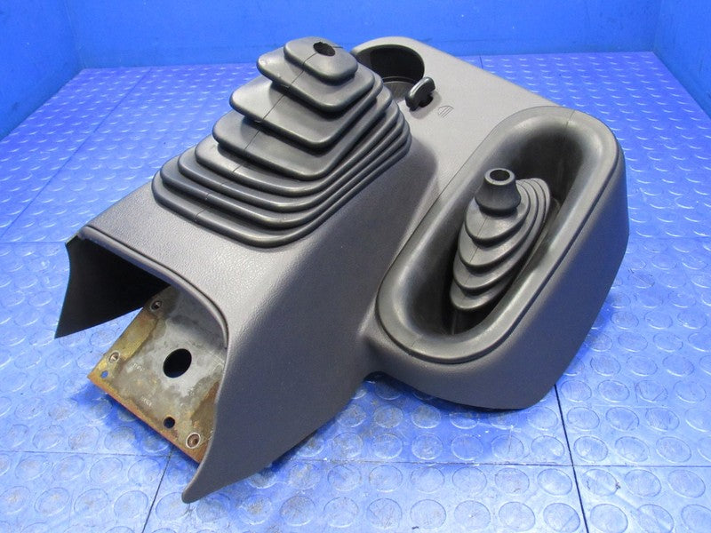 98-01 Dodge Ram Manual 4WD Floor Shifter Console Boot Cubby Cup Holder