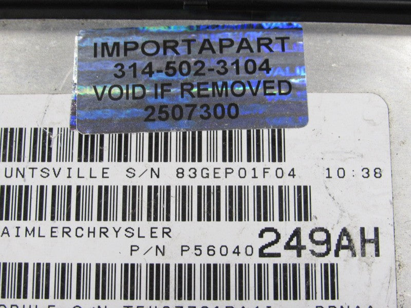 PROGRAMMED PLUG & PLAY 01 Dodge Durango 4.7L ECM 56040249AH 249 PROG 7