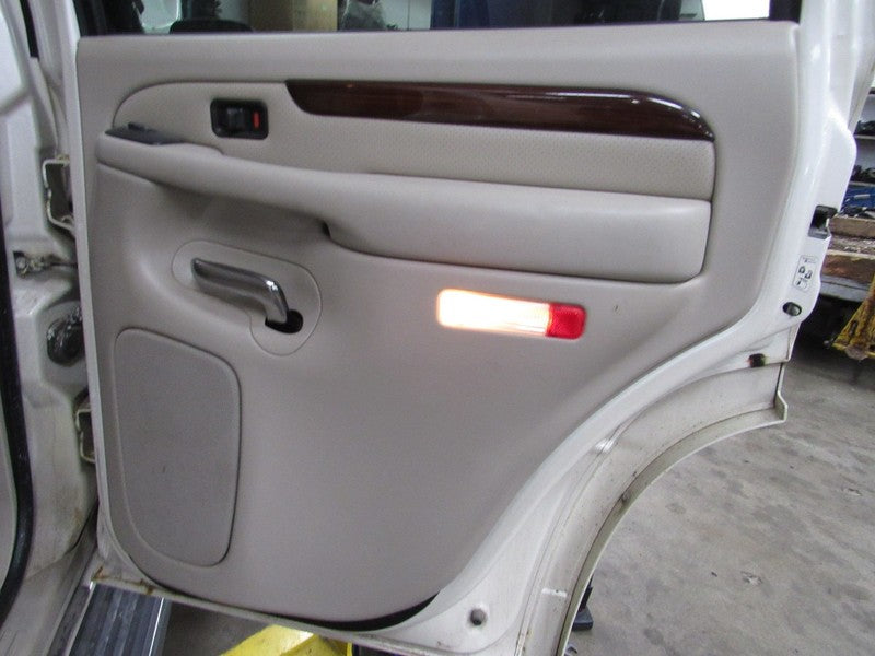 03 Escalade Right RH Passenger Side Rear Door Trim Panel Shale