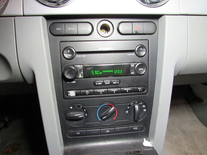 05-09 Ford Mustang AC Heater Climate Control Panel W Radio Bezel W/O R