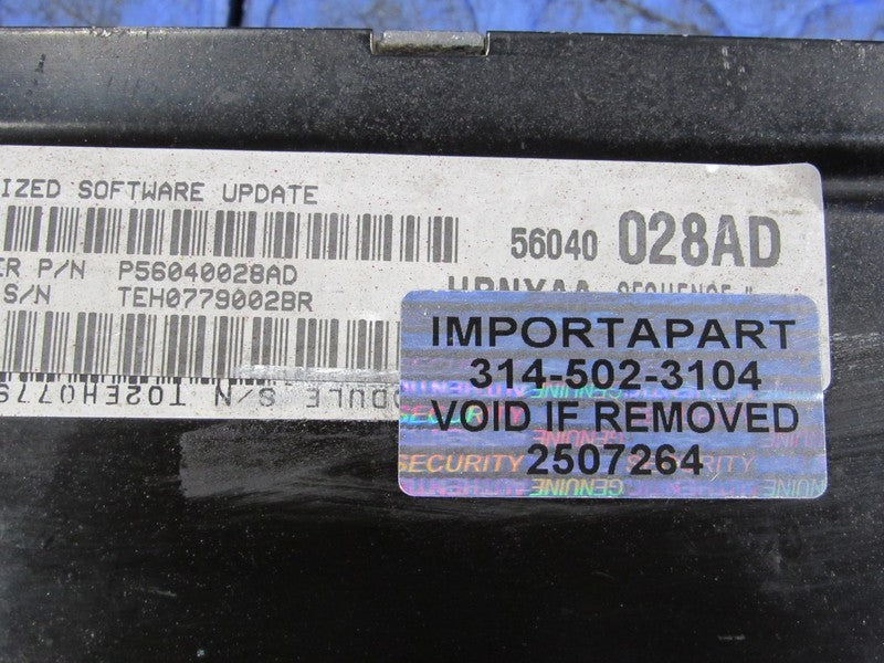 PLUG & PLAY 99 Dodge Ram 1500 3.9L V6 MT Engine Computer ECU 56040028 