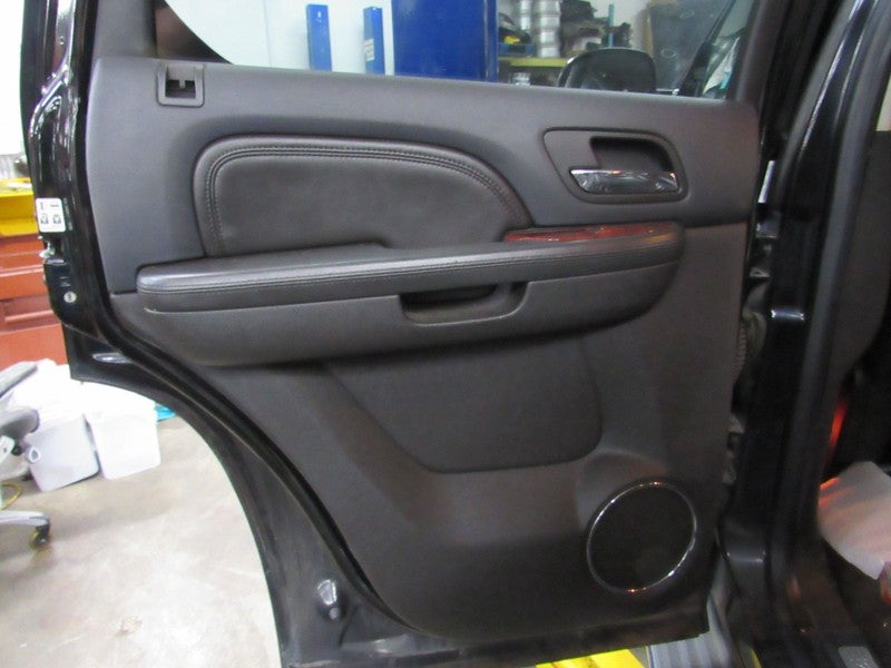 07-09 Escalade Left LH Driver Side Rear Door Trim Panel Black