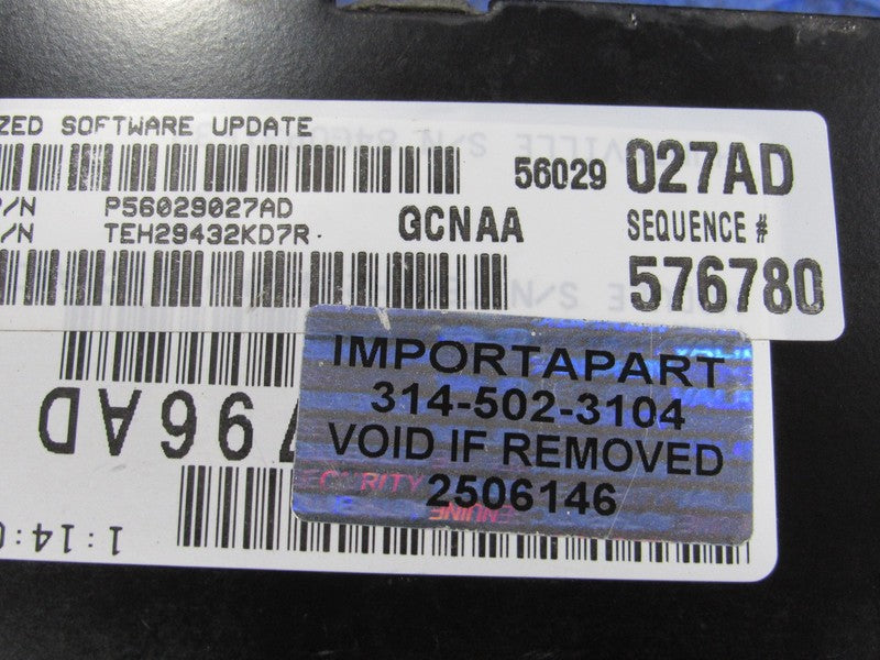 PROGRAMMED PLUG & PLAY 04 Dodge Dakota 4.7L 4X2 AT ECM 56029027AD 027 