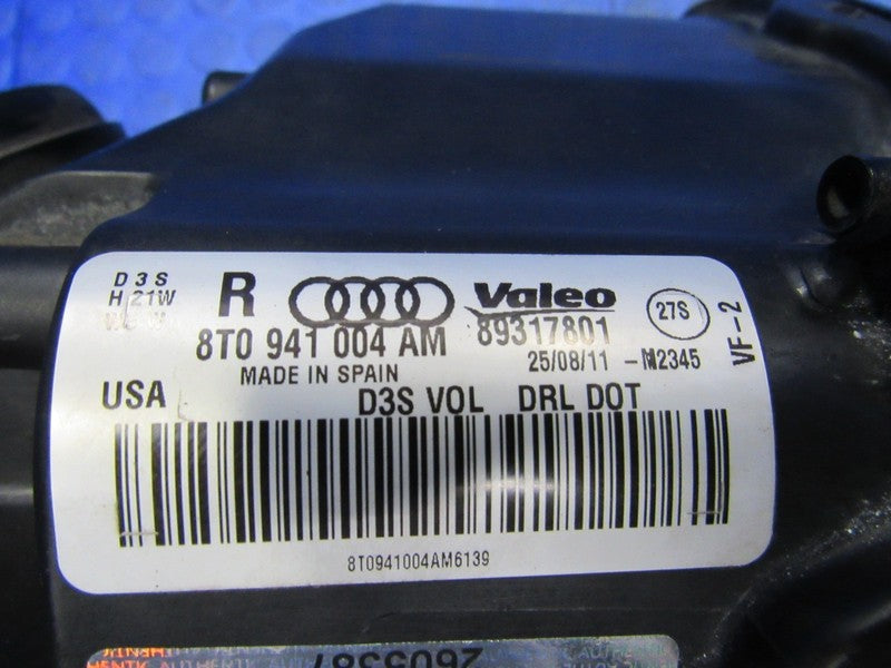 08-12 Audi A5 S5 Right Passenger RH Side Xenon HID Headlight Head Ligh