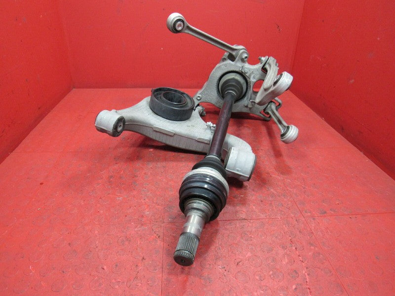 10-13 Porsche Panamera Left Rear Spindle Knuckle Hub Control Arm Axle 