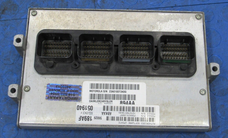 06 Dodge Ram Truck 3.7 V6 AT ECU ECM PCM Engine Computer 56029189AF 18