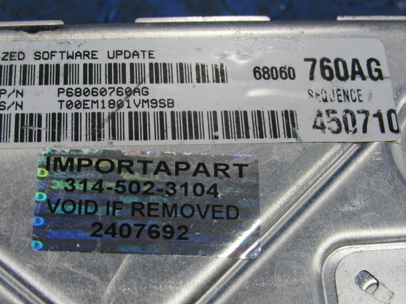 PLUG & PLAY 11 Dodge Charger 3.6L AT Engine Computer ECU 68060760 PROG