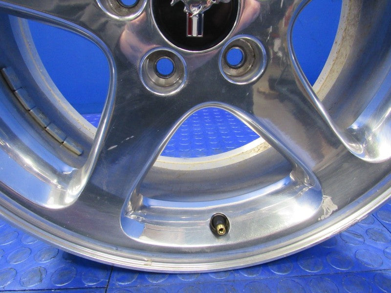 99-01 Ford Mustang Cobra 17x8 +30 Polished Aluminum 5 Spoke Wheel 0705