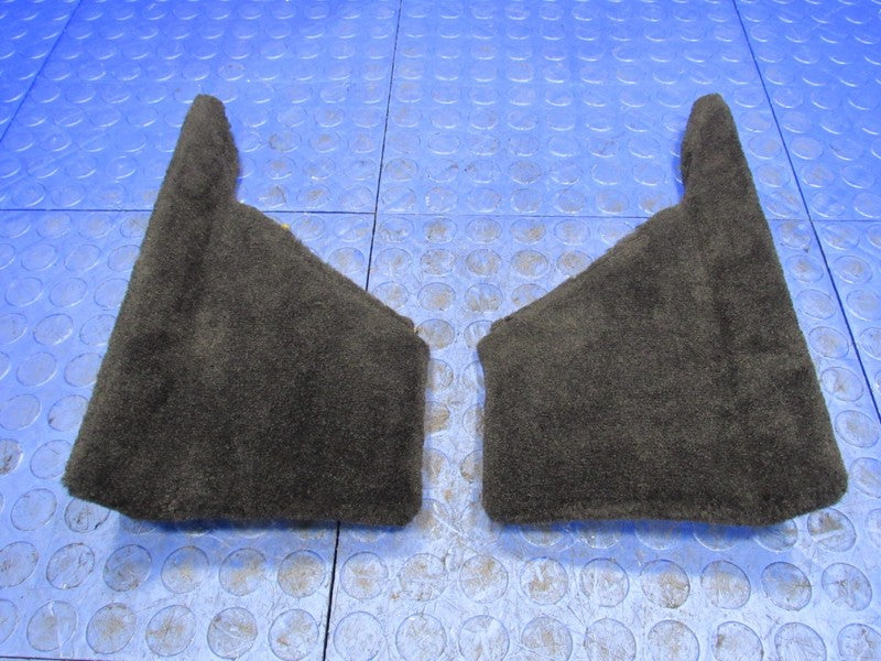 99-04 Porsche 911 Boxster Left Right Front Console Carpet Trim Set Bla