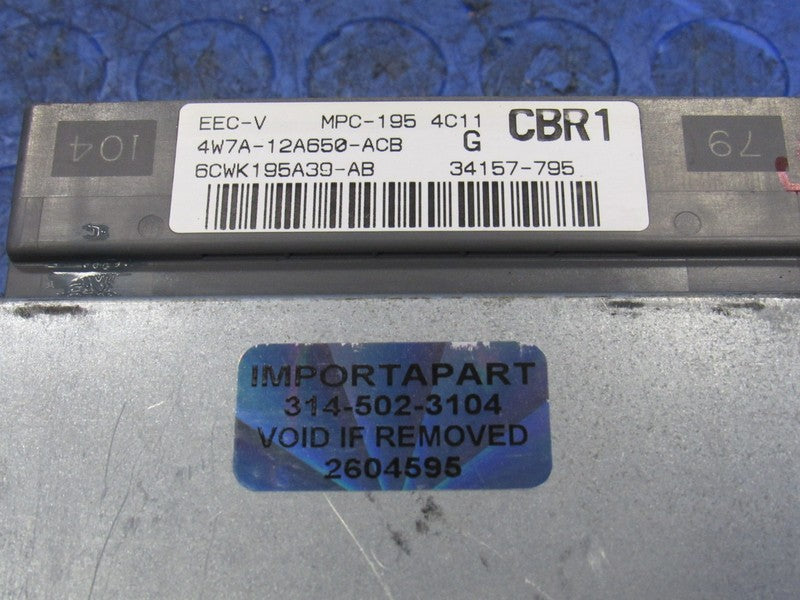 04 Crown Victoria Grand Marquis ECU ECM PCM Engine Computer 4W7A-12A65