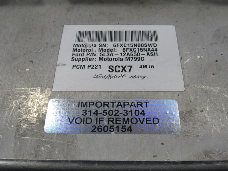 05 Ford F150 5.4L 4x2 ECU ECM PCM Engine Computer SCX7 5L3A-12A650-ASH
