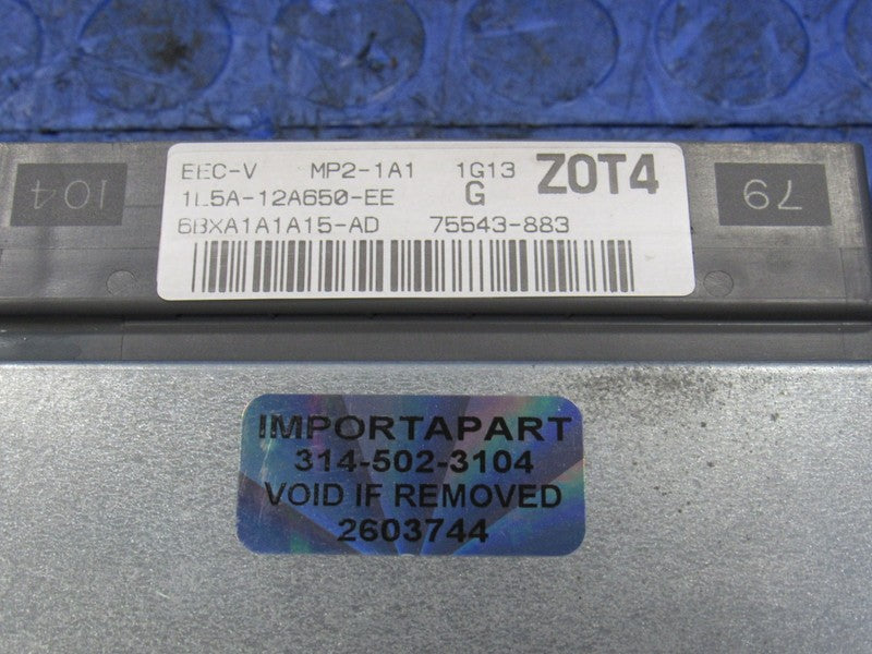 01 Ford Ranger B3000 3.0L ECU ECM PCM Engine Computer ZOT4 1L5A-12A650
