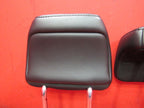 15-20 Ford Edge Rear 2nd Row Headrests Head Rests Set OEM Black Leathe